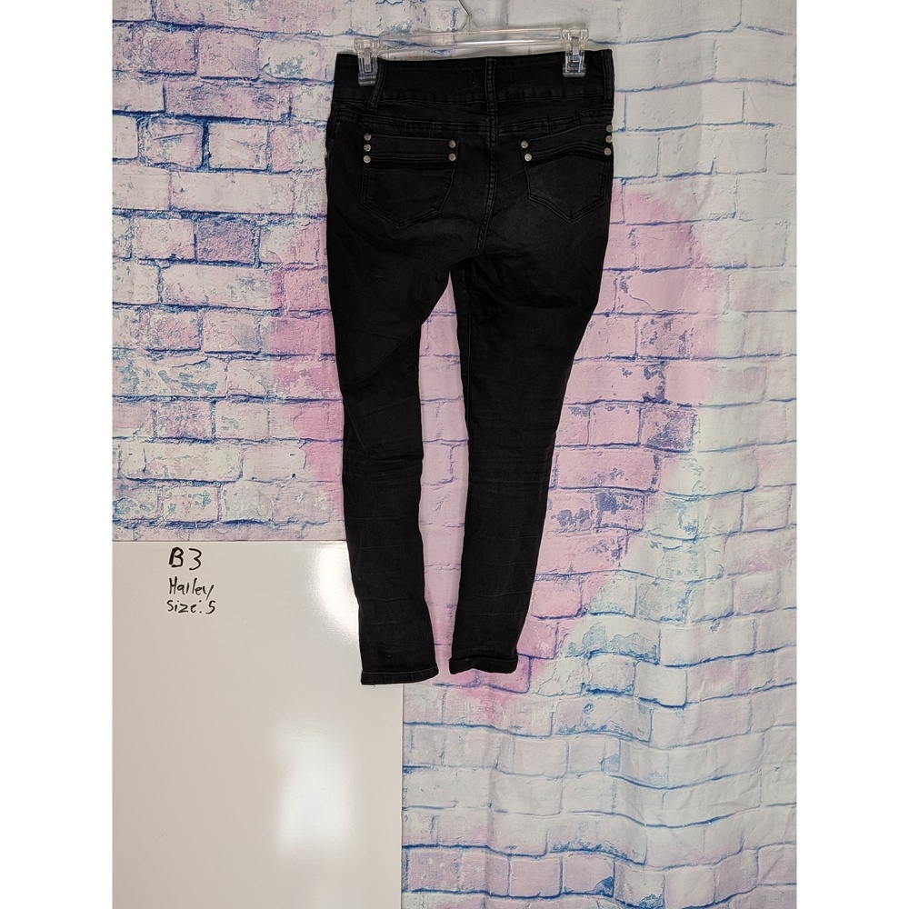 Hailey Womens Black Skinny Jeans